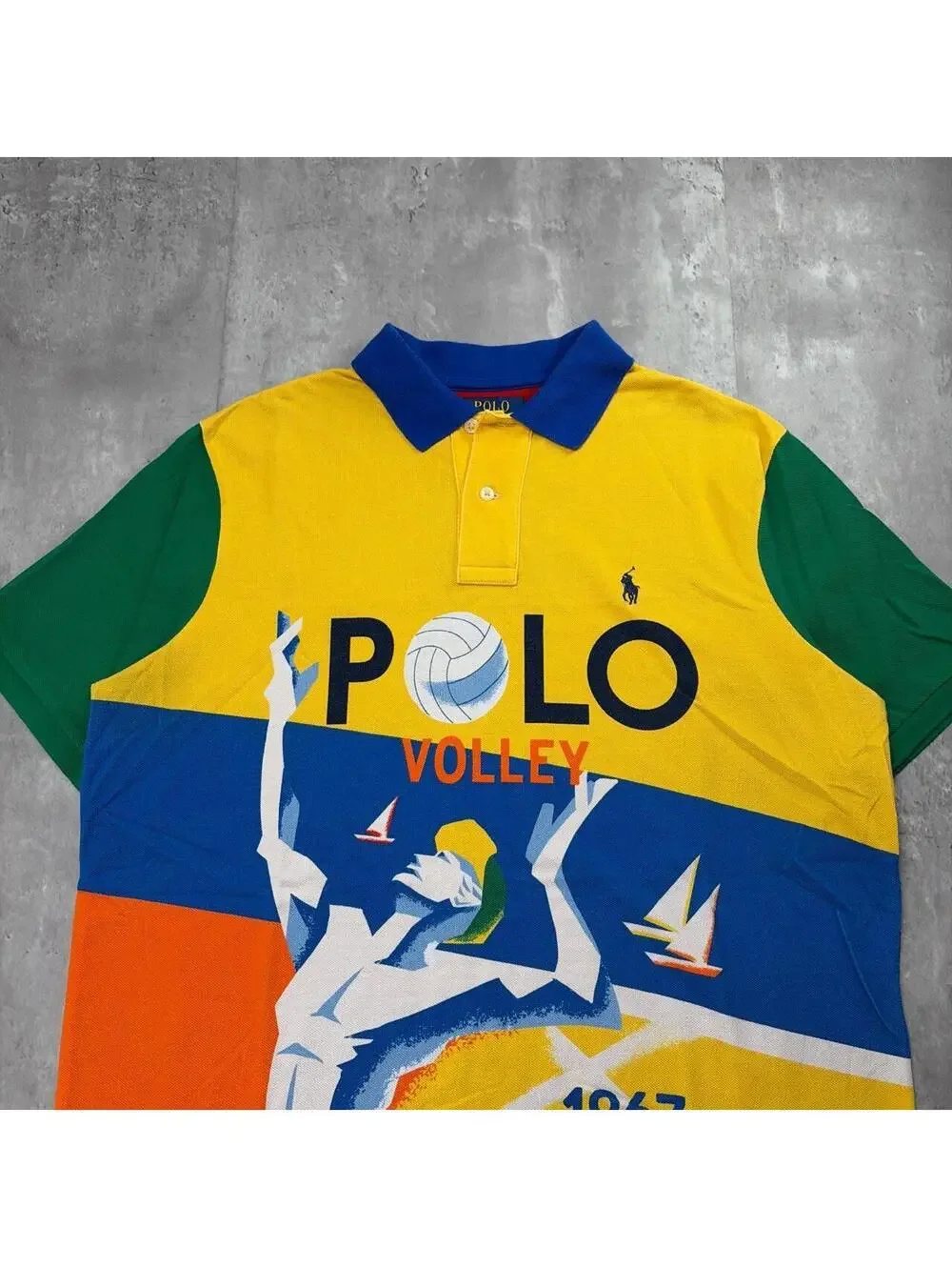 Y2K Polo Ralph Lauren Beach Volleyball 1967 Polo Shirt